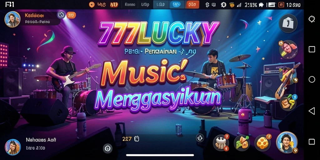 Tampilan gameplay <strong>777LUCKY</strong> yang mengasyikkan dengan musik menyenangkan.