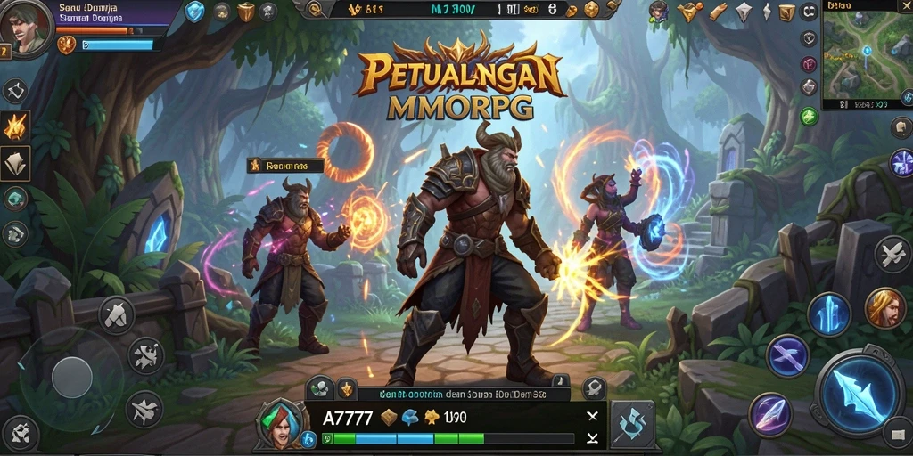 Screenshot gameplay A7777 menampilkan aksi pertarungan yang mendebarkan.