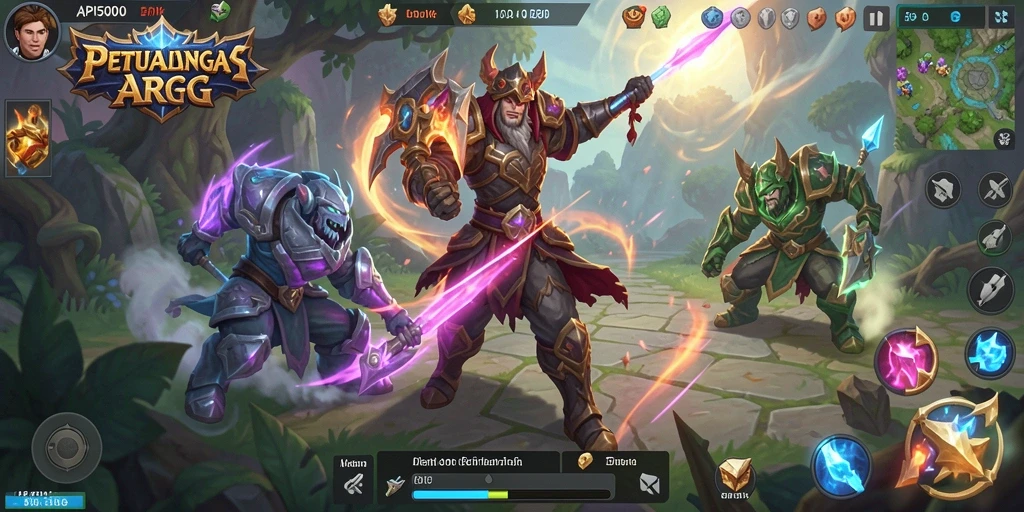 Tampilan menarik dari gameplay ARPG API5000 yang mendebarkan.