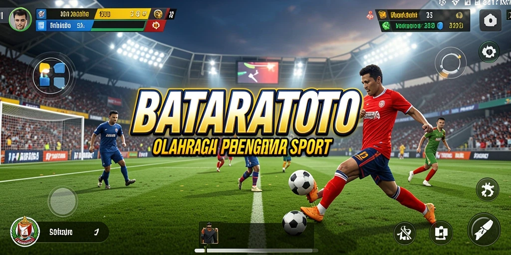 Tampilan gameplay seru dalam BATARATOTO dengan aksi olahraga yang menegangkan.