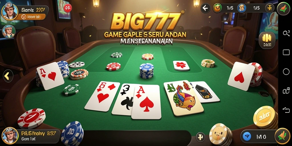 Screenshot gameplay Gaple yang seru dan penuh tantangan.