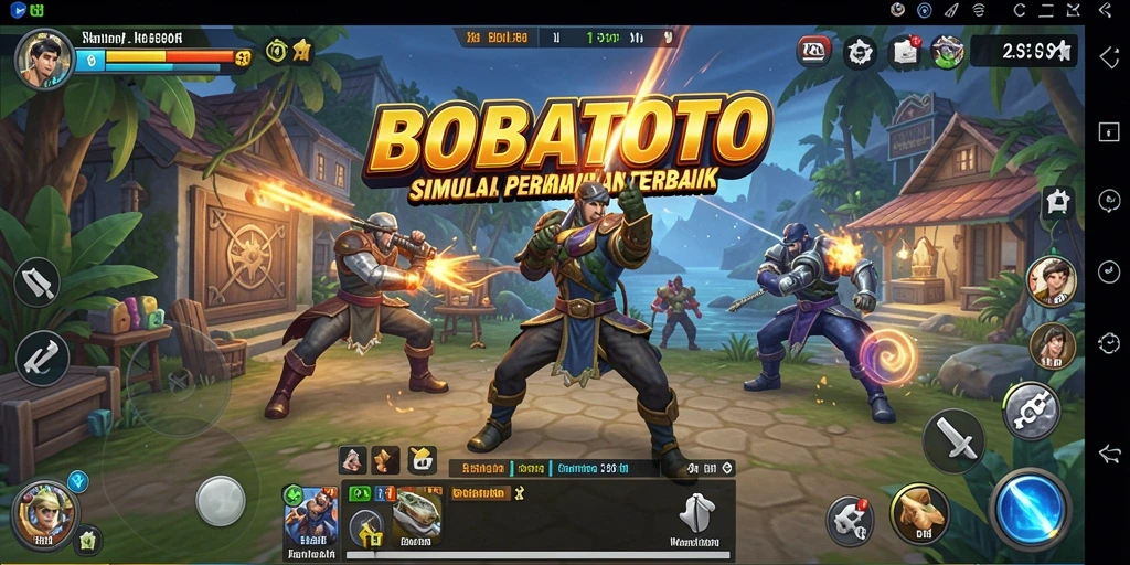 Tampilan gameplay menarik dari BOBATOTO dengan desain yang memukau.