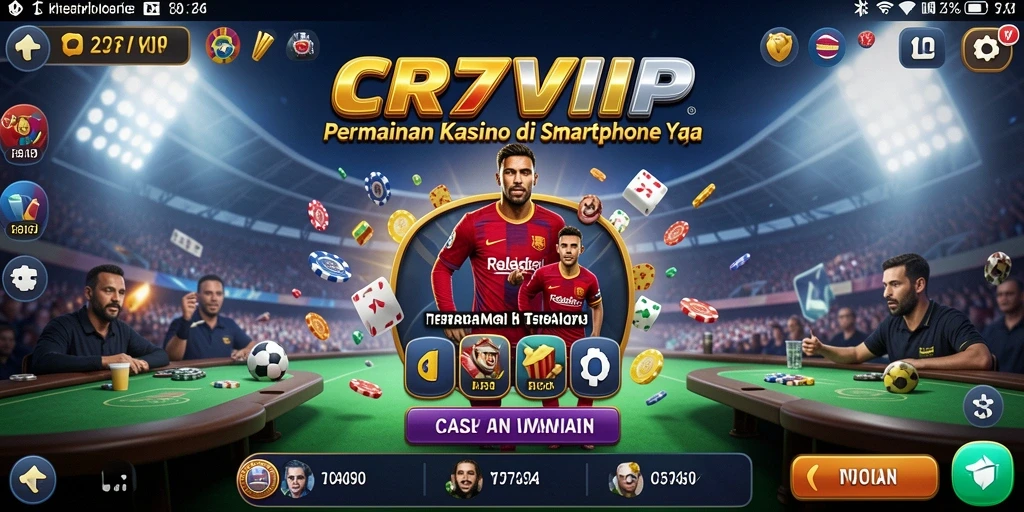 Tampilan menarik dari gameplay Kasino CR7VIP yang memukau.
