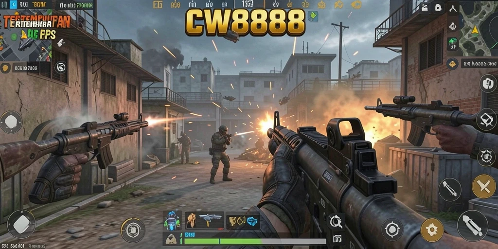 Tampilan gameplay CW8888 yang mendebarkan dan penuh aksi.