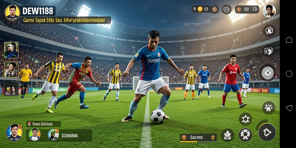 Tampilan menakjubkan dalam permainan sepak bola DEWI188.
