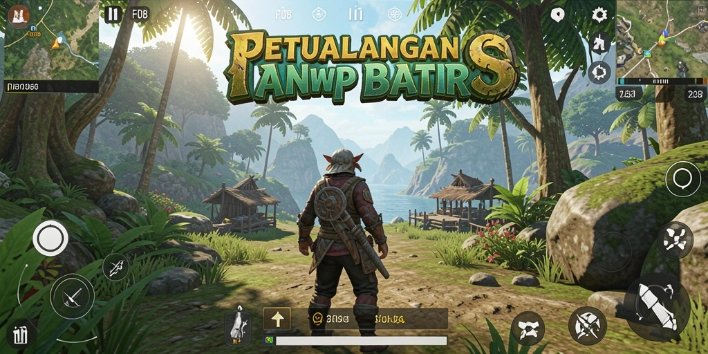 Screenshot gameplay F08 menampilkan petualangan seru di dunia terbuka.