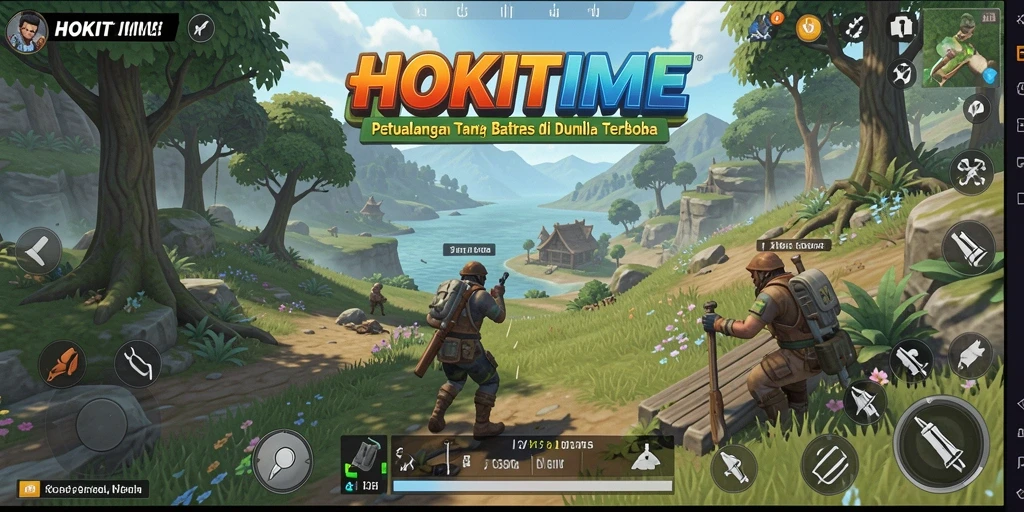 Gameplay HOKITIME menampilkan dunia terbuka yang menakjubkan dan penuh petualangan.