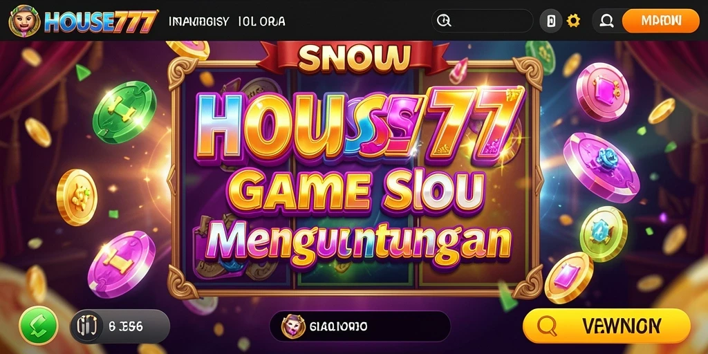 Tampilan utama permainan Slot HOUSE777 dengan grafis menarik.