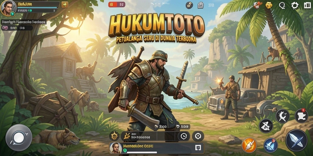 Tangkapan layar menampilkan gameplay Open World HUKUMTOTO yang menawan.