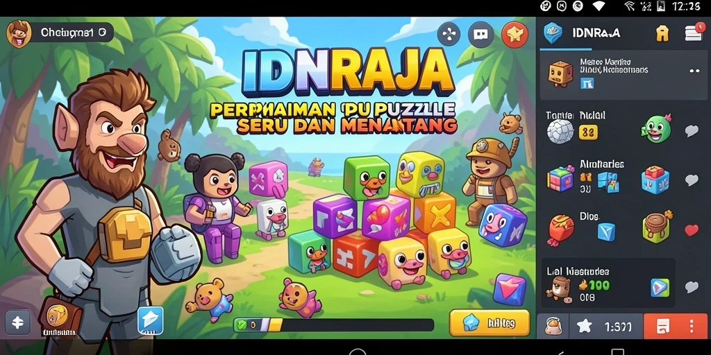 Tampilan gameplay <strong>IDNRAJA</strong> yang menarik dalam menyelesaikan teka-teki.