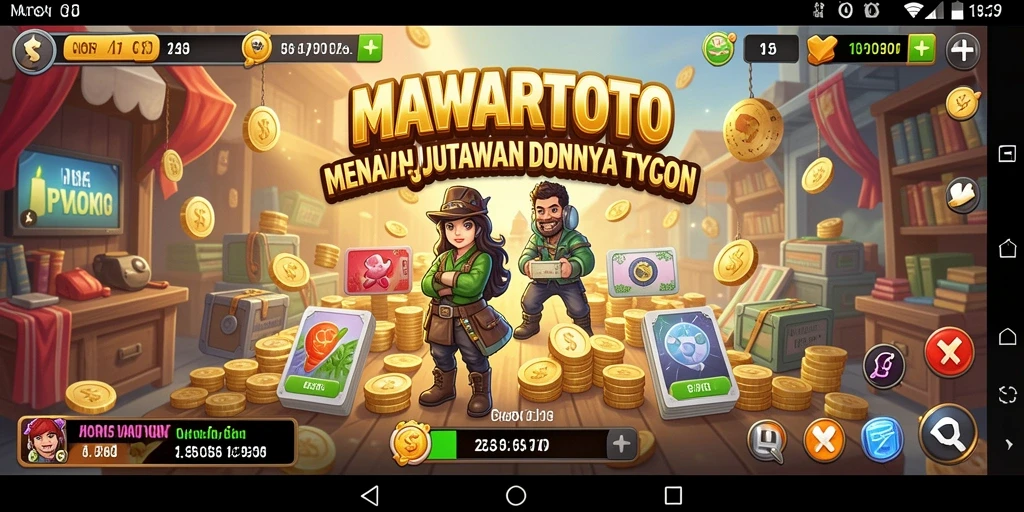Screenshot utama MAWARTOTO yang menampilkan serunya gameplay Tycoon.