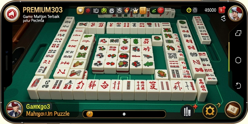 Tampilan gameplay menarik dari PREMIUM303, penuh dengan tantangan Mahjong.