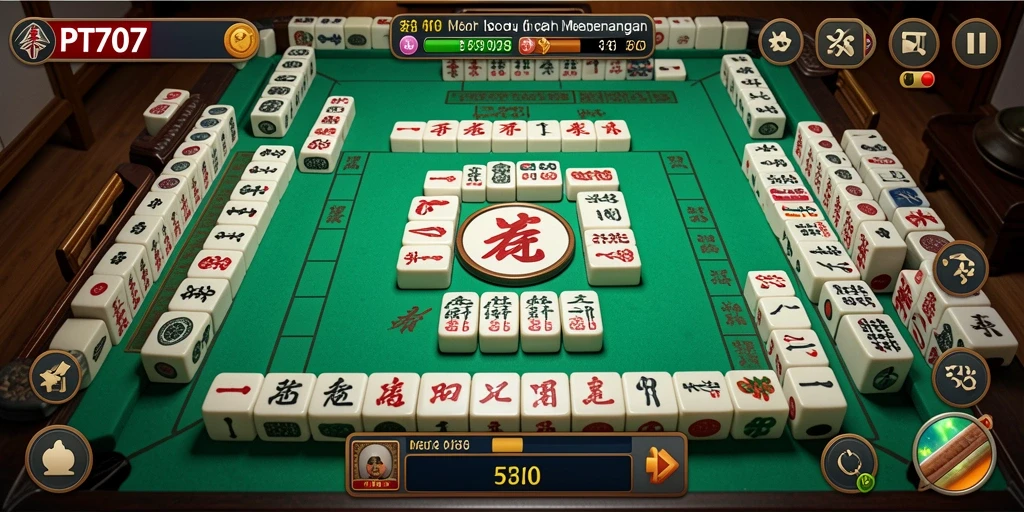 Gameplay menarik dari PT707 yang menampilkan papan Mahjong.