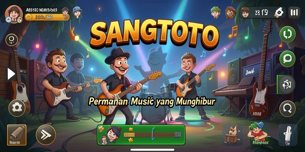 Tangkapan layar SANGTOTO menampilkan pemain yang asyik bernyanyi lagu favorit.