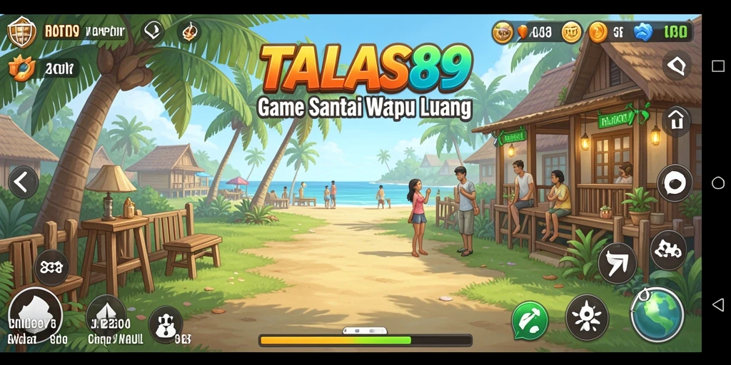 Tampilan permainan TALAS89 dengan grafis yang cerah dan interaksi yang mudah.