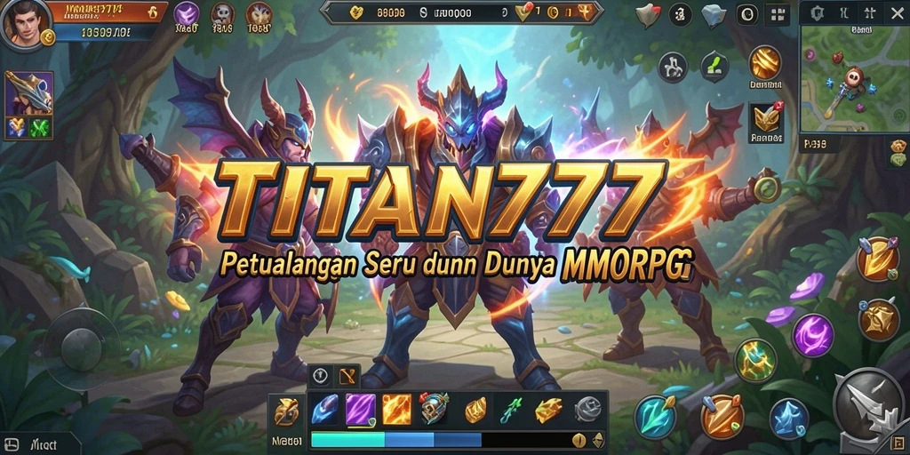 Screenshot gameplay TITAN777 menampilkan petualangan seru dalam dunia fantastis.