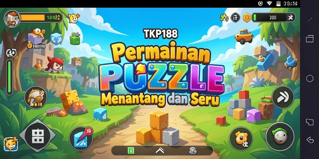 Tangkapan layar gameplay TKP188 yang menunjukkan tantangan Puzzle mendebarkan.
