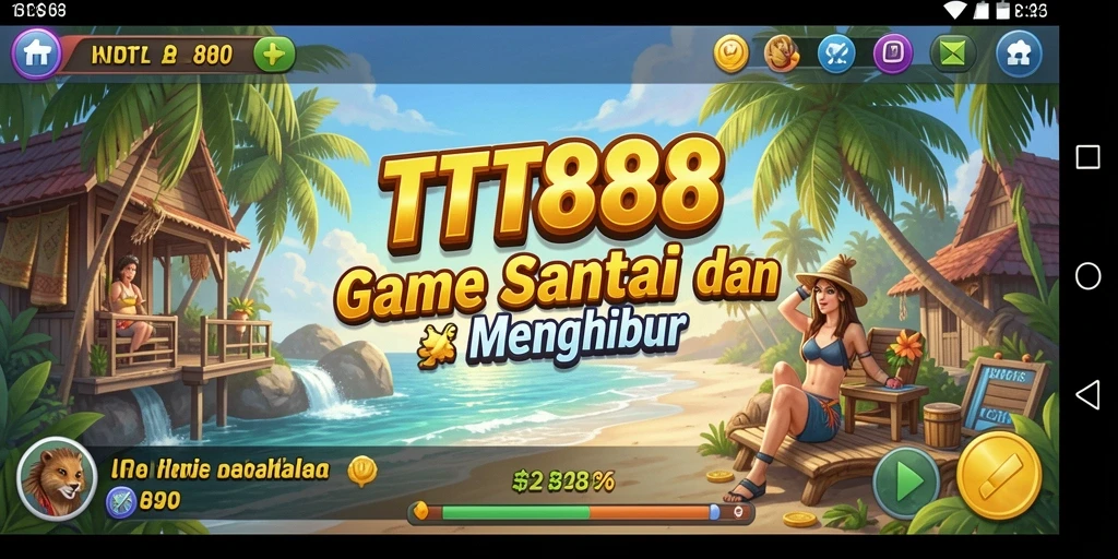 Screenshot gameplay TTT888 menunjukkan keseruan bermain game Casual.